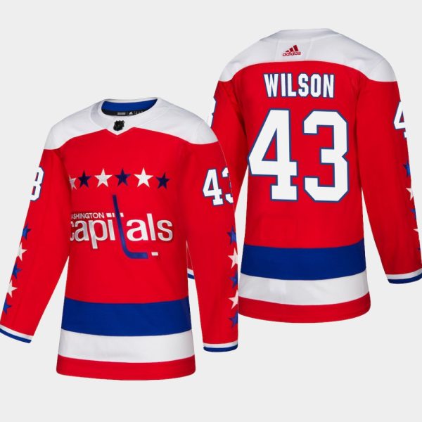 Kinder Washington Capitals Eishockey Trikot Tom Wilson #43 2018-19 Rot Authentic 3rd Alternate